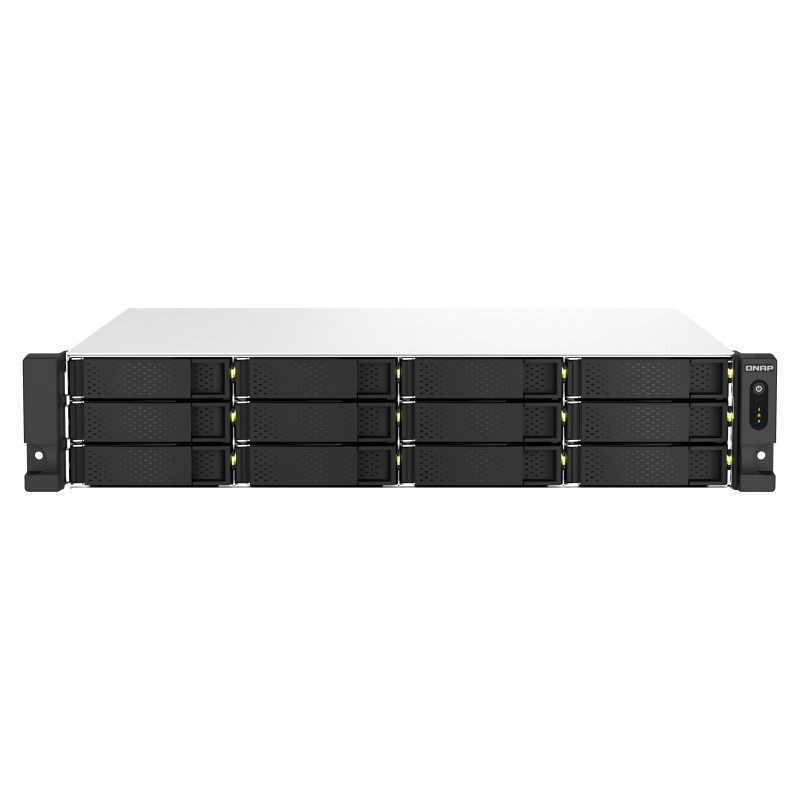 QNAP TS-1264U-RP NAS Bastidor (2U) Intel® Celeron® 8 GB DDR4 0 TB QNAP QTS Aluminio, Negro QNAP TS-1264U-RP NAS Bastidor (2U) Intel® Celeron® 8 GB DDR4 0 TB QNAP QTS Aluminio, Negro