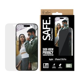 PanzerGlass SAFE. by ® Privacy Screen Protector iPhone 17 | iPhone 16 Pro | Ultra-Wide Fit w. EasyAligner Clear screen