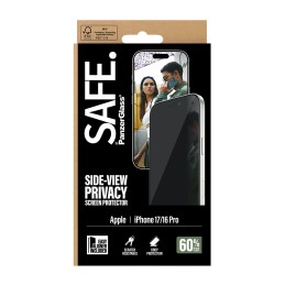 PanzerGlass SAFE. by ® Privacy Screen Protector iPhone 17 | iPhone 16 Pro | Ultra-Wide Fit w. EasyAligner Clear screen