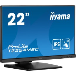 iiyama ProLite 21.5” (54.6 cm) P-CAP 10-Punkt Touchscreen-Monitor mit IPS-Panel-Technologie und Anti-Glare-Beschichtung