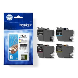 Brother LC421VAL - Pack de 4 cartouches d'encre originales