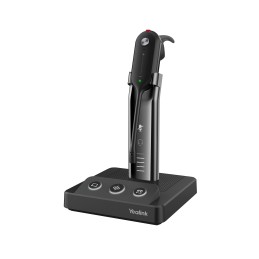 Yealink WH63 UC Headset Wireless Ear-hook, Head-band, In-ear Office Call center Micro-USB Charging stand Black