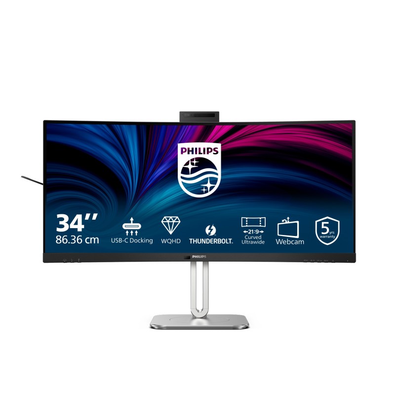 Philips 6000 series 34B2U6603CH 00 pantalla para PC 86,4 cm (34") 3440 x 1440 Pixeles Wide Quad HD LCD Gris Philips 6000 series 34B2U6603CH 00 pantalla para PC 86,4 cm (34") 3440 x 1440 Pixeles Wide Quad HD LCD Gris