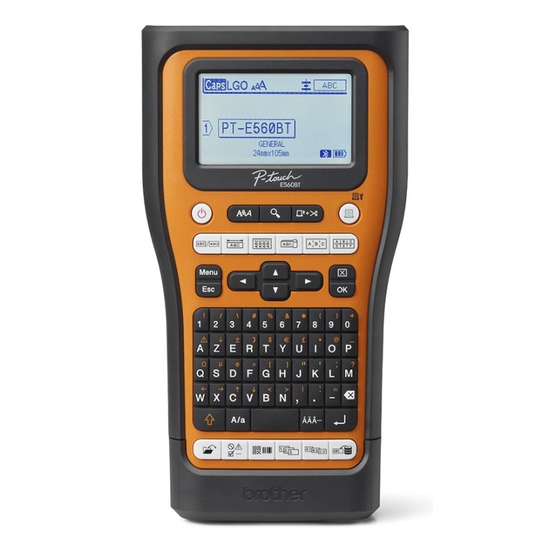 Brother PT-E560BTVP label printer Thermal transfer 180 x 180 DPI 20 mm sec Wired & Wireless HSE TZe Bluetooth QWERTZ Brother PT-E560BTVP label printer Thermal transfer 180 x 180 DPI 20 mm sec Wired & Wireless HSE TZe Bluetooth QWERTZ