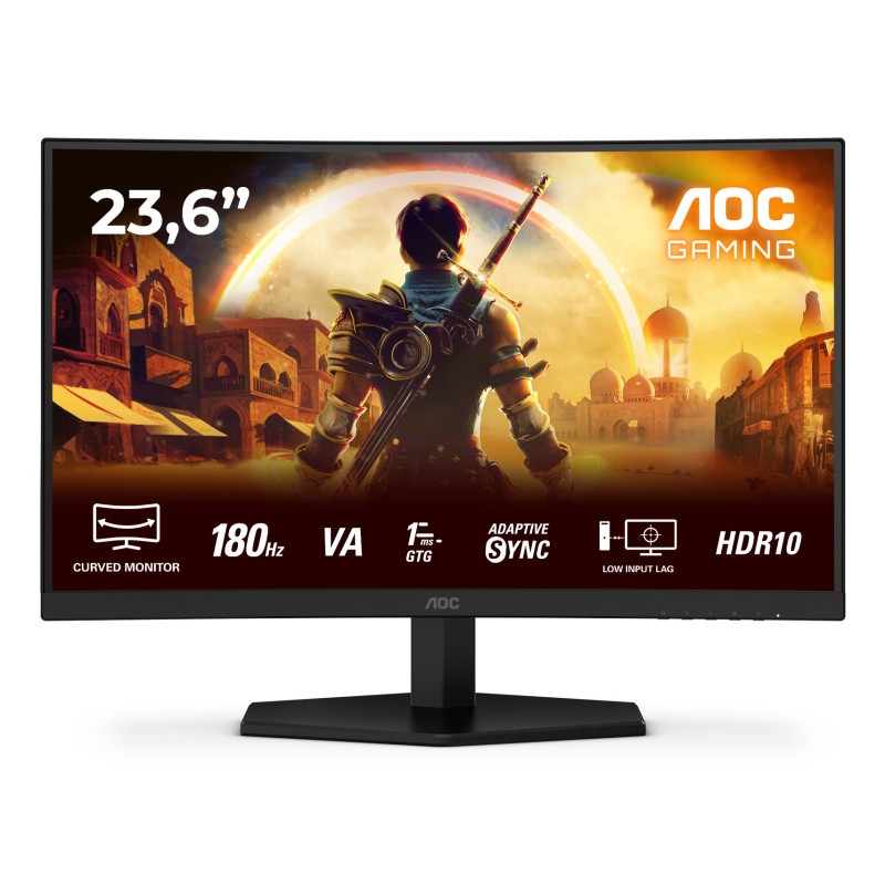 AOC G4 C24G42E Monitor PC 59,9 cm (23.6") 1920 x 1080 Pixel Full HD LED Nero, Rosso AOC G4 C24G42E Monitor PC 59,9 cm (23.6") 1920 x 1080 Pixel Full HD LED Nero, Rosso