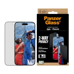 PanzerGlass ® 2-Way Privacy Screen Protector iPhone Air | Ultra-Wide Fit w. EasyAligner Protection d'écran transparent Apple 1