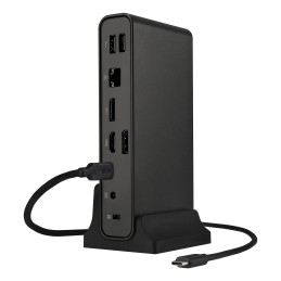 ASUS Triple Display USB-C Dock Duo DC301 Alámbrico Negro