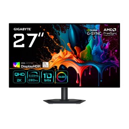 GIGABYTE MO27Q28G 27" OLED QHD Gaming-Monitor - 2560 x 1440, 280Hz, 0,03ms, 335 cd m², Display HDR True Black 500, HDMI 2.1,