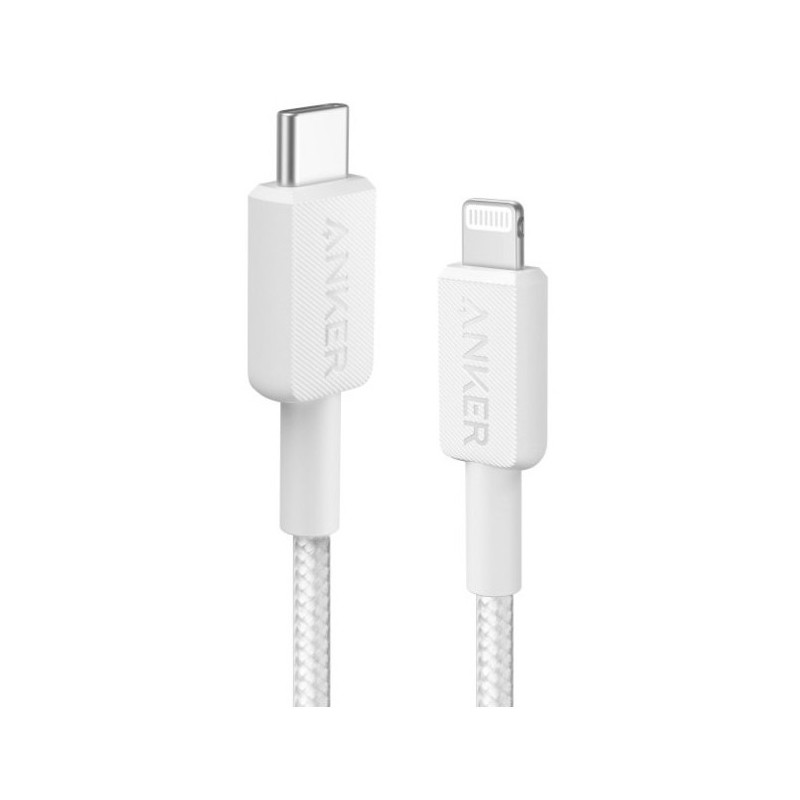 Anker A81B5G21 câble Lightning 0,9 m Blanc