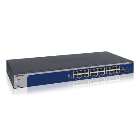 NETGEAR XS724EM Managed L2 10G Ethernet (100 1000 10000) 1U Blau, Grau
