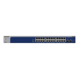 NETGEAR XS724EM Managed L2 10G Ethernet (100 1000 10000) 1U Blue, Gray