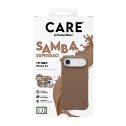 PanzerGlass CARE by ® Fashionable Case Samba Espresso w. MagSafe iPhone Air funda para teléfono móvil Marrón