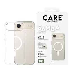 PanzerGlass CARE by ® Fashionable Case Samba Transparent m. Weiß MagSafe iPhone Air