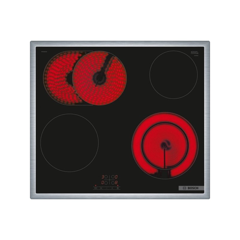 Bosch Serie 4 PKN645BA2E Kochfeld Schwarz Integriert 60 cm Keramik 4 Zone(n)