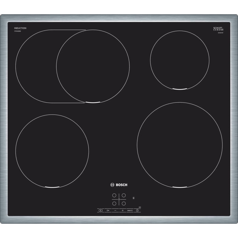 Bosch Serie 4 PIF645BB5E plaque Noir Intégré 60 cm Plaque avec zone à induction 4 zone(s)