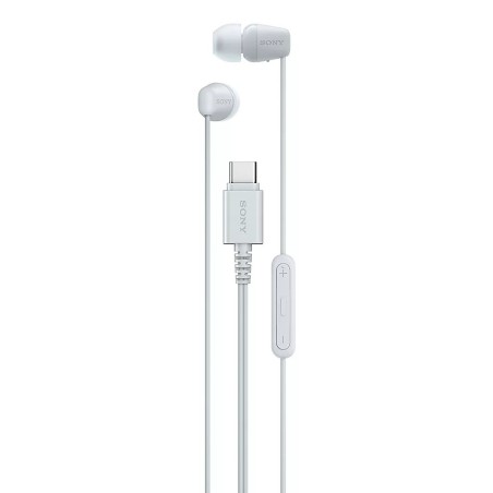 Sony IER-EX15C Auriculares Alámbrico Dentro de oído Llamadas Música USB Tipo C Blanco