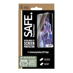 PanzerGlass SAFE. by ® Screen Protector Samsung S25 Edge | Ultra-Wide Fit Pellicola proteggischermo trasparente 1 pz