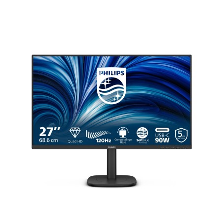 Philips 3000 series 27B2U3601 00 Monitor PC 68,6 cm (27") 2560 x 1440 Pixel Quad HD LCD Nero