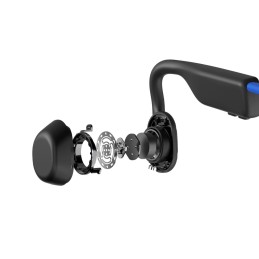 SHOKZ OpenMove Auriculares Inalámbrico gancho de oreja Llamadas Música USB Tipo C Bluetooth Azul