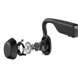 SHOKZ OpenMove Auriculares Inalámbrico Banda para cuello Deportes Bluetooth Gris