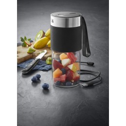 WMF KITCHENminis 0416700011 0,3 L Batidora de varillas 50 W Negro, Acero inoxidable, Transparente