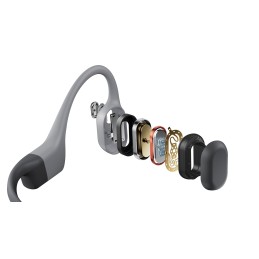 SHOKZ OpenSwim Pro Auricolare Wireless A orecchio aperto Sport Bluetooth Grigio