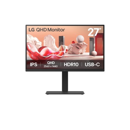 LG 27BA75QB-B.AEU pantalla para PC 68,6 cm (27") 2560 x 1440 Pixeles Wide Quad HD LED Negro