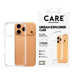 PanzerGlass CARE by ® Flagship Case Transparent Urban Explorer m. Klarer Rahmen iPhone 17 Pro