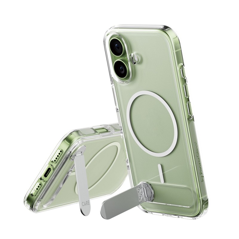 PanzerGlass CARE by ® Feature Case Transparent w. Kickstand & MagSafe iPhone 17 coque de protection pour téléphones portables