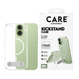PanzerGlass CARE by ® Feature Case Transparent w. Kickstand & MagSafe iPhone 17 mobile phone case Cover