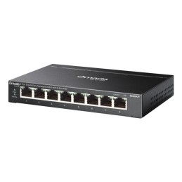 TP-Link Omada ES208GP switch Gestionado L2 Gigabit Ethernet (10 100 1000) Energía sobre Ethernet (PoE) DIN rail Negro