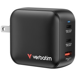 Verbatim GaN Charger 100W Universel Noir Secteur Charge rapide Intérieure