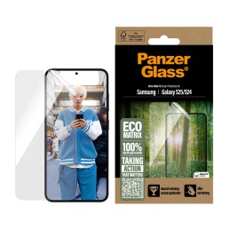 PanzerGlass ® ECO MATRIX Screen Protector Samsung Galaxy S25 | S24 | Ultra-Wide Fit Pellicola proteggischermo trasparente 1 pz