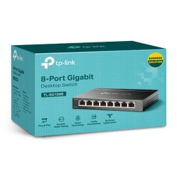 TP-Link Omada TL-SG108S network switch Unmanaged Gigabit Ethernet (10 100 1000) Black