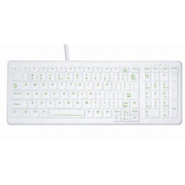 Contour Design Active Key AK-C7000 clavier Bureau USB QWERTZ Allemand Blanc