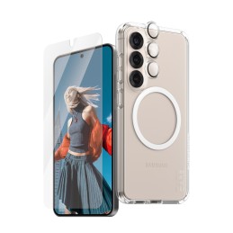 PanzerGlass ® | CARE by ® Flagship 3-in-1 Bundle Samsung Galaxy S25 Protection d'écran transparent 1 pièce(s)