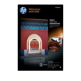 HP Premium Gloss 25 sht A3+ 330 x 483 mm (13 x 19 in) Blanco Brillo
