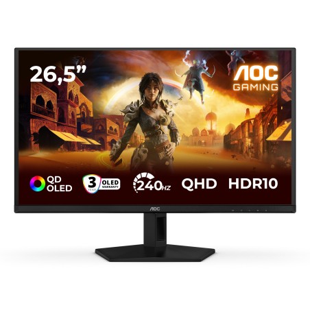 AOC G4 Q27G41ZDF Computerbildschirm 67,3 cm (26.5") 2560 x 1440 Pixel Quad HD QD-OLED Schwarz, Rot