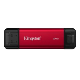 Kingston Technology Dual Portable 2 TB USB Type-A   USB Type-C 3.2 Gen 2 (3.1 Gen 2) Black, Red