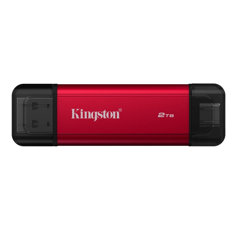 Kingston Technology Dual Portable 2 TB USB Type-A   USB Type-C 3.2 Gen 2 (3.1 Gen 2) Black, Red