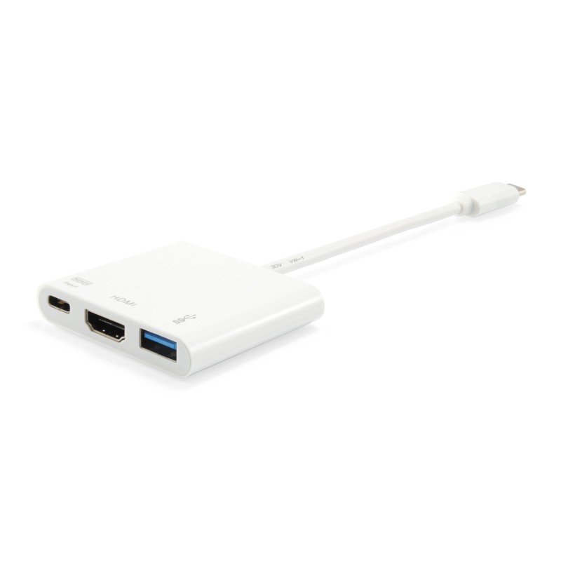 Equip Adattatore da USB-C a HDMI, USB-A, USB PD da 60 W