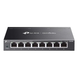 TP-Link Omada ES208G switch Gestionado L2 Gigabit Ethernet (10 100 1000) Negro