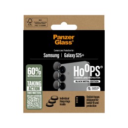 PanzerGlass ® Hoops® Camera Lens Protector Black Samsung Galaxy S25+ Protection d'écran transparent 1 pièce(s)