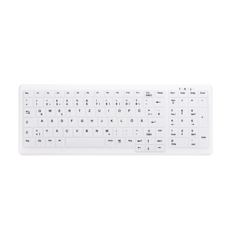 Contour Design Active Key AK-C7000 tastiera Medico RF Wireless QWERTZ Tedesco Bianco