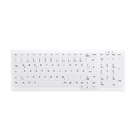 Contour Design Active Key AK-C7000 tastiera Medico RF Wireless QWERTZ Tedesco Bianco