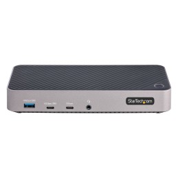 StarTech.com 116E-USBC-DOCK laptop dock port replicator Wired USB 3.2 Gen 2 (3.1 Gen 2) Type-C Gray, Silver