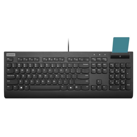Lenovo Smartcard Wired keyboard II Tastatur Büro USB Deutsch Schwarz