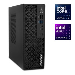 MEDION Picoworx T80 III Copilot+ PC Intel Core Ultra 7 256V 16 GB LPDDR5x-SDRAM 1 TB SSD Windows 11 Home Mini PC Black