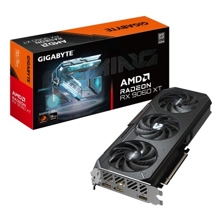 GIGABYTE Radeon RX 9060 XT GAMING 16G Scheda Grafica - 16GB GDDR6, 128bit, PCI-E 5.0, 3230 MHz Frequenza core, 2 x DisplayPort,