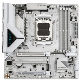GIGABYTE B850M EAGLE WIFI6E ICE Mainboard – Unterstützt AMD Ryzen 9000 Serie CPUs, digitales 8+2+2 Phasen VRM, bis zu 8200 MHz